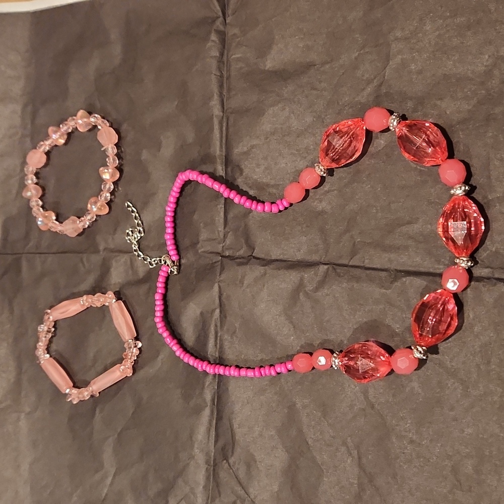 Necklace and 2 Bracelets